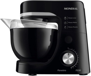 Batedeira Planetária, Mondial, Preto, 700W, 110V – BP-03-B