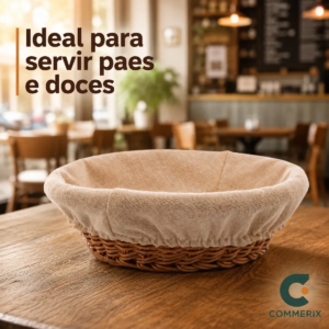 Kit 3 Cestos Para Pães Frutas Café da Manhã Cesta Organizadora