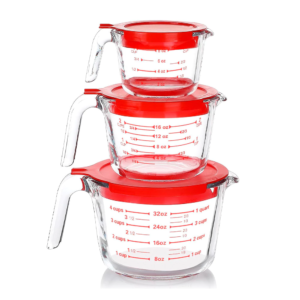 kit 3 Copos Bequer Becker Vidro Boro 3.3 resistente a altas temperaturas 100ml 250ml 1000ml