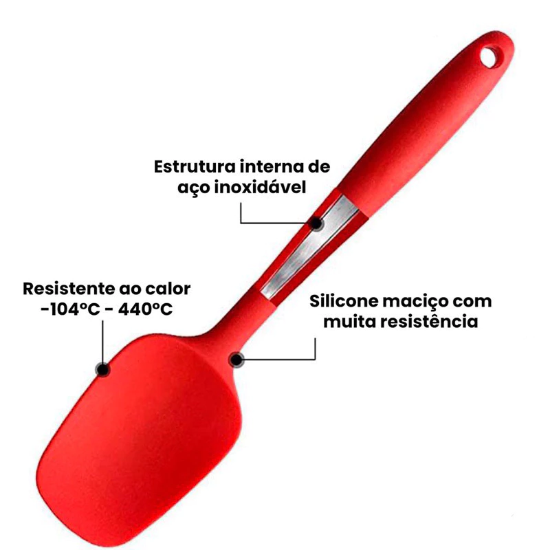 Utensilio Espatula Colher 27×6.5Cm