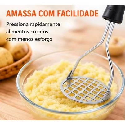 Espremedor Manual para Purê de Batatas e Legumes