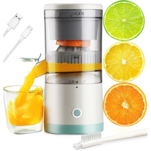 Espremedor Elétrico Laranja Limão Frutas Fazer Sucos Recarregável Usb Cozinha