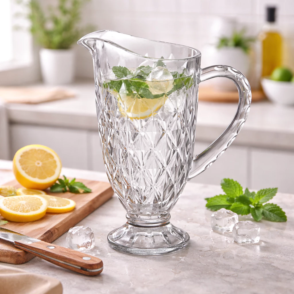 Jarra De Vidro Diamond 1,2L