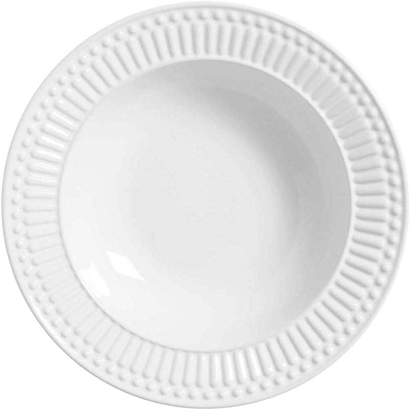 Porto Brasil Conjunto com 6 Pratos Fundo Roma Branco
