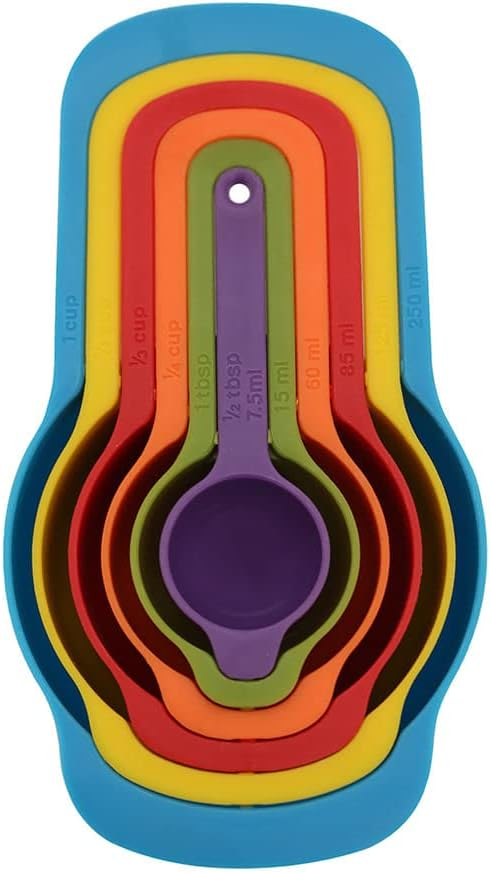 Jogo com 6 peças de Medidores Harmony, 7,5ml a 250ml