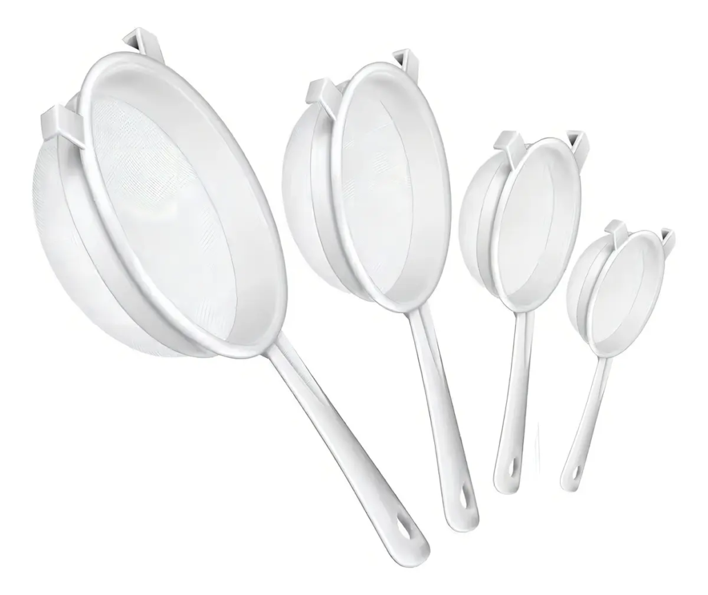 Kit Peneiras Grande De Plástico Multiuso Cozinha Resistente