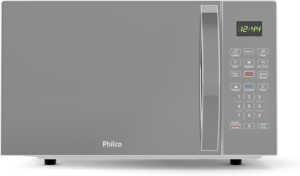 Micro-ondas Philco 28L Prata Espelhado Pintura Limpa Fácil PMO30S 127V
