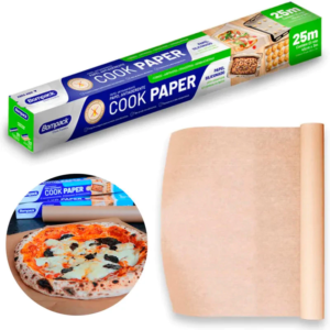 Papel Antiaderente Cook Paper 45cm x 25m Não Gruda Assar Grelhar Alimentos Air Fryer Forno – Bompack