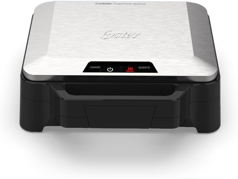 Oster Sanduicheira Elétrica Inox, 1000W, OSAN500, 127V
