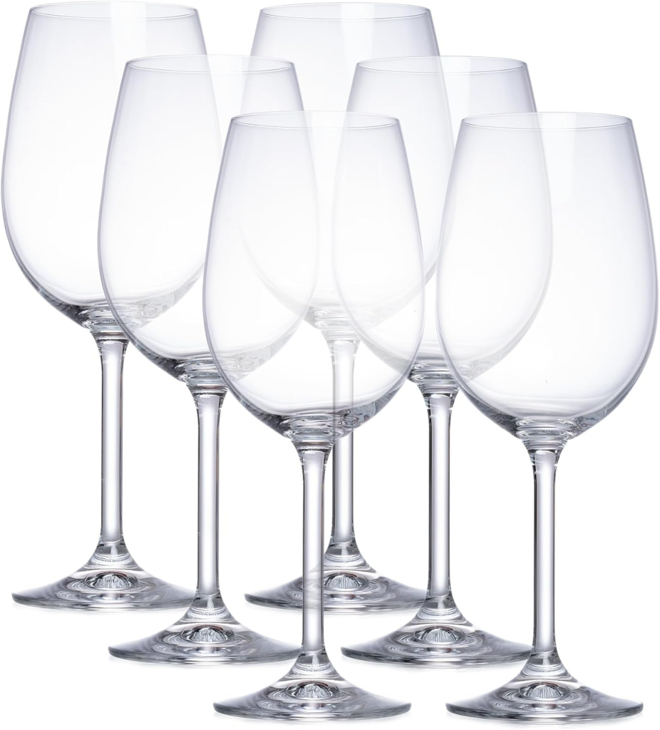 Jogo de 6 Taças Para Vinho Branco Gastro, Bohemia, Transparente, 450ml