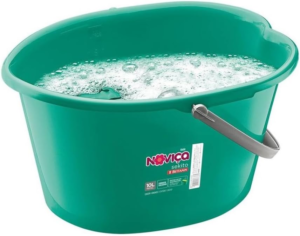 Balde Plástico Sekito de 10 Litros com Régua de Litragem, Cor Verde, Bettanin
