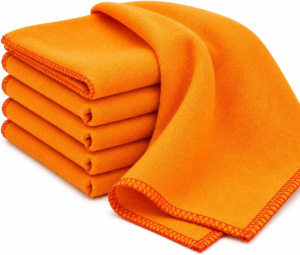 Panos de Limpeza Flanela 28×38 cm Kit com 5 Unidades