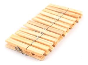 Kit 120 Prendedor Roupa Madeira Varal Resistente Durável