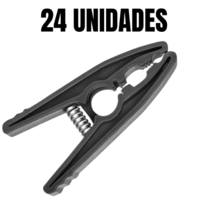 Kit 24 Prendedores De Roupa Grande Varal Pregador Roupa Reforçado Plástico