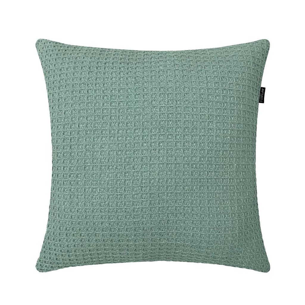 Almofada Algodão Favo de Mel Verde 40x40cm