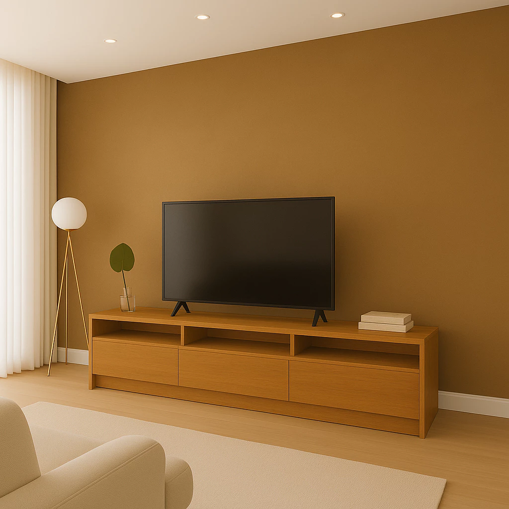 Rack para Sala Quarto TV até 65 Polegadas Essenza 219 cm PREMIUM 3 Gavetas E 3 Nichos