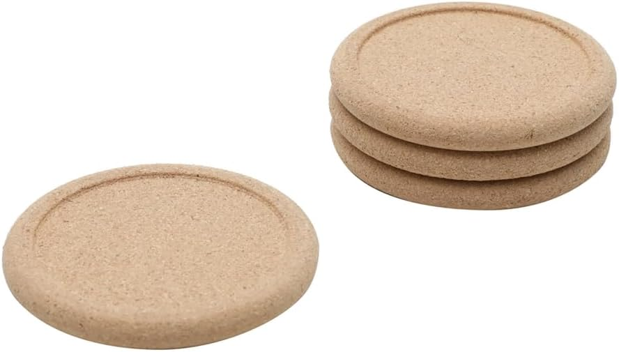 Conjunto 4 Porta Copos Cortiça 10cm – Wolff