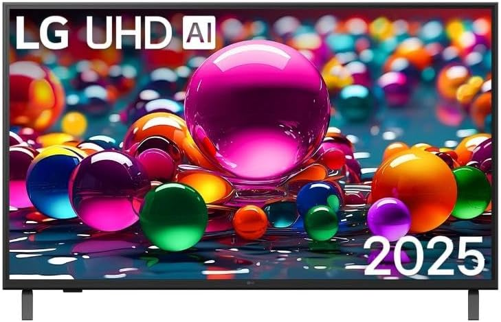 Smart TV LG UHD AI UA75 43 polegadas HDR10 Pro Processador ?7 AI Ger 8 webOS 25