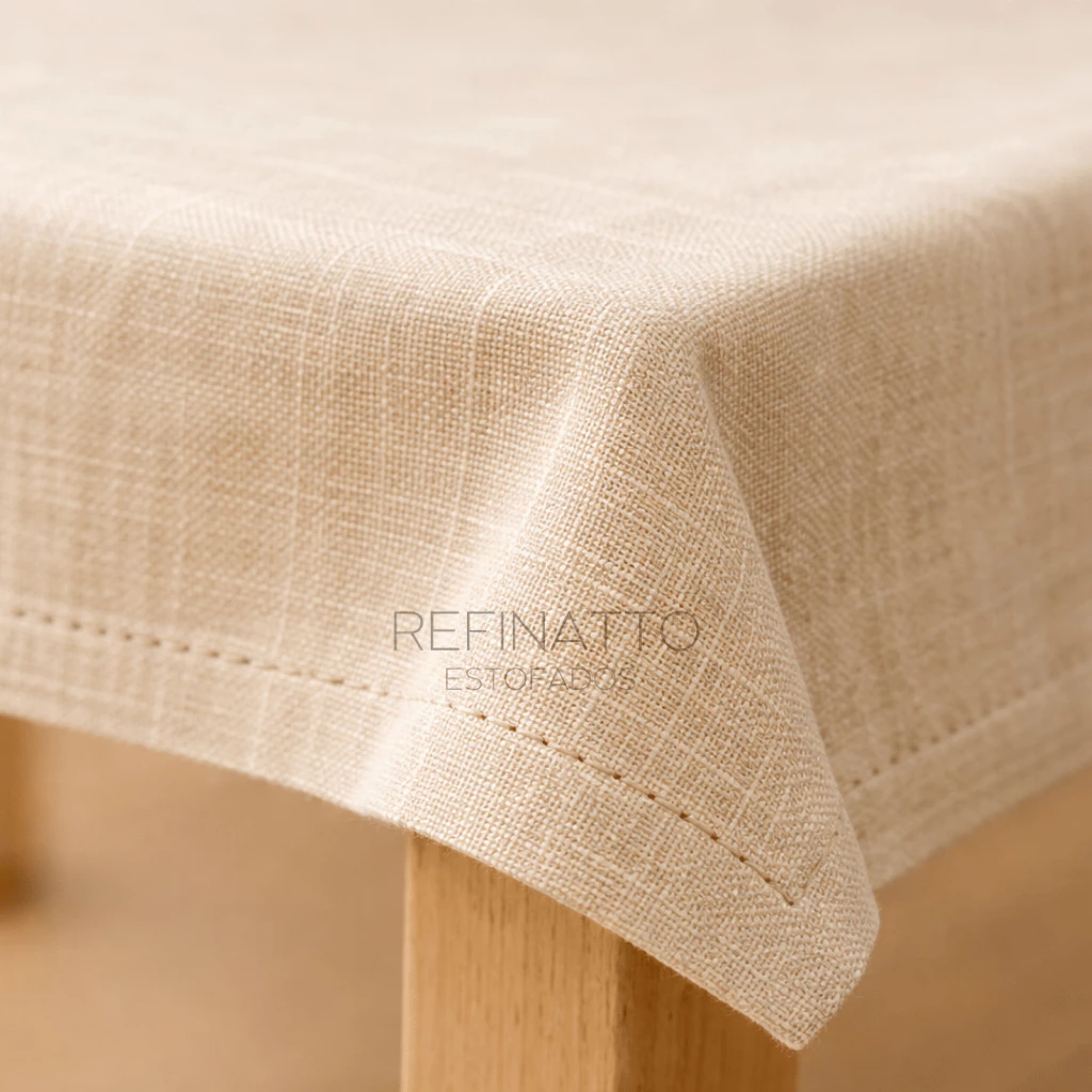 Toalha De Mesa Elegante Linho Quadrada / Retangular Vários tamanhos