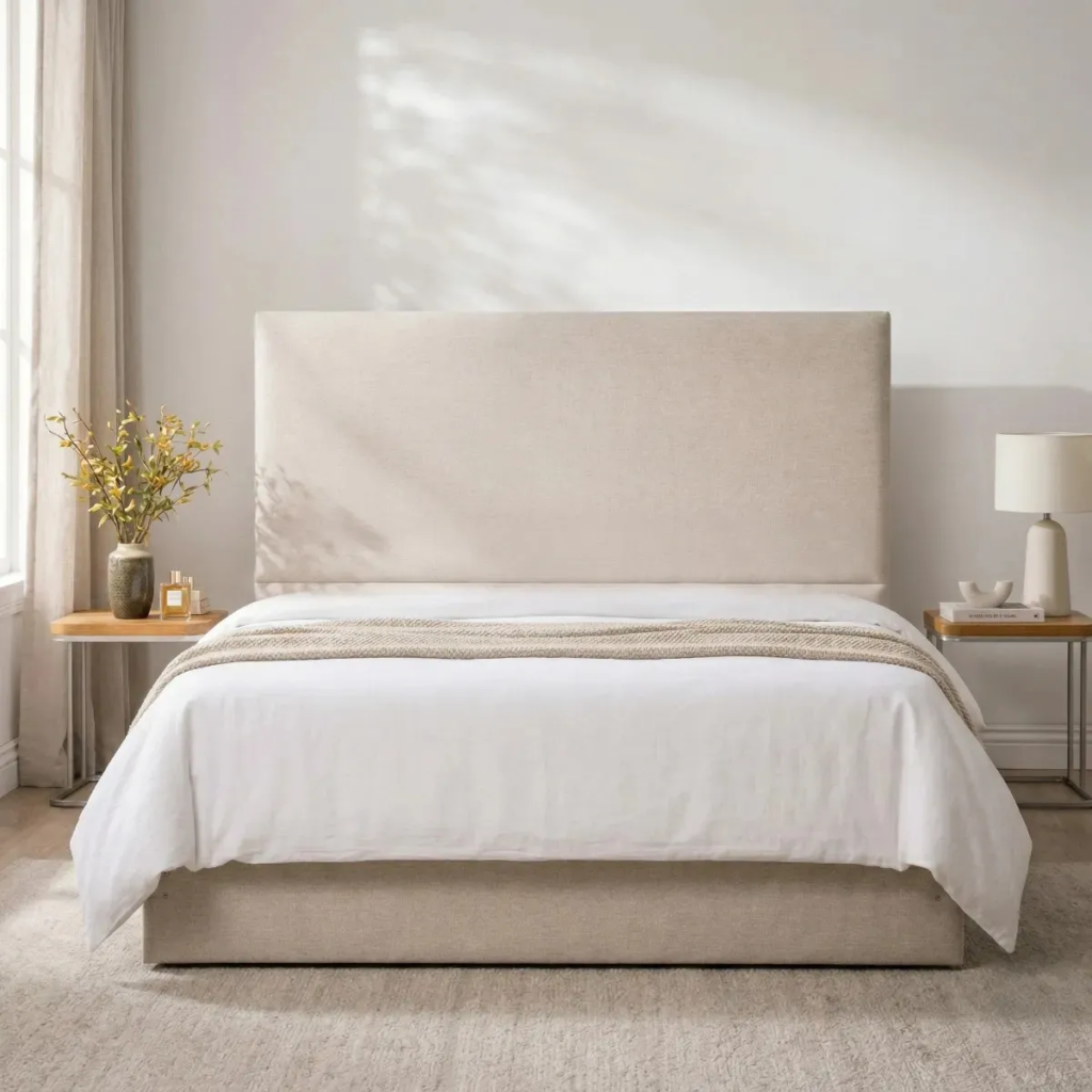 Cabeceira Cama Casal Box Linho Premium 140cm Cissa Fixa Box Linho Bege