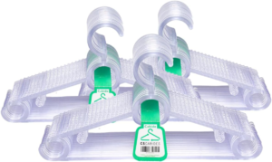 Kit 20 Cabides Acrílicos Transparentes Antideslizante Adulto