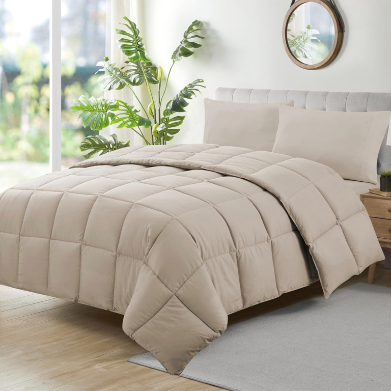 Camesa Edredom Ecopluma Toque de Pluma King Size 280x260cm – Bege, Poliéster