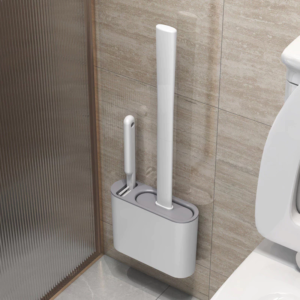 Escova de Silicone para Vaso Sanitário – Cerdas Flexíveis e Fácil Instalação