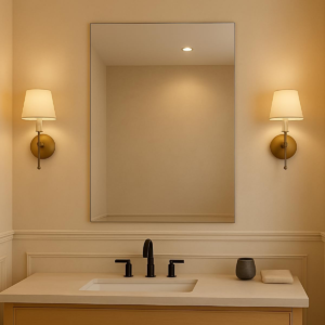 Espelho Vildrex Florença 70x50cm Design Moderno Banheiro Quarto Lapidado Luxo